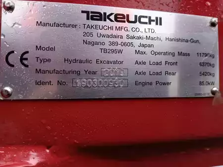 Mobiele graafmachines 2019 Takeuchi TB295W (14)