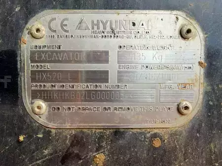 Hydraulic Excavators 2017 Hyundai HX 520 L (10)