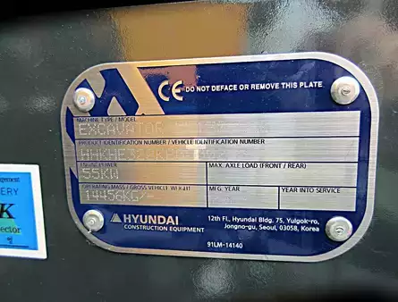 Koparki gąsienicowe 2024 Hyundai HX130ALCR (5)