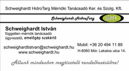 Schweighardt HidroTarg Mérnöki Tanácsadó Ker. és Szolg. Kft.