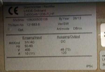 Oplader andre 2013  Linde integr. LDG 48 V/120 A (2)