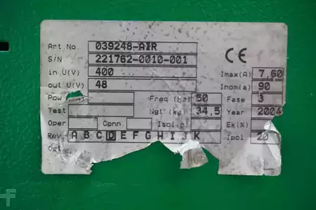 Nabíjet ostatní 2004  Hoppecke trak air HF 039248-AIR 48V/90A (6)