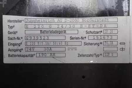 HF - Jungheinrich TIMETRONIC E 220 G 24/30 B-ET-DA 24V/30A (6)