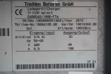 Carregador outros 2016  TriCOM select D 400 G48/100 B-FTs (6)