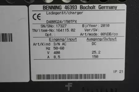 Oplader andre 2010  Benning D400G24/150TPX (6)