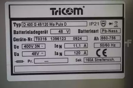 Oplader andre 2021  TriCOM D 400 G 48V/120 Wa Puls S (6)
