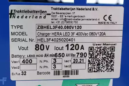 Three-phase - Trakiebatterijen Nederland BV HERA LED 3F 400VAC 080V120A (2)