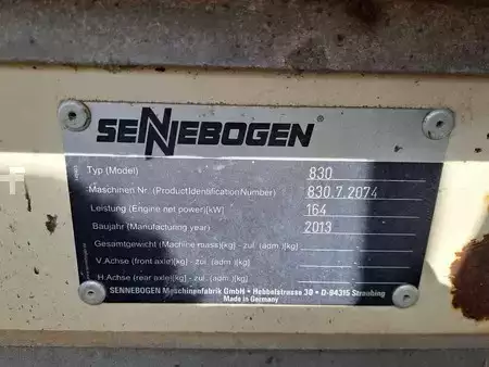 Nenhum  Sennebogen 830 E K17 (only upperstructure with damaged cabin) (8)