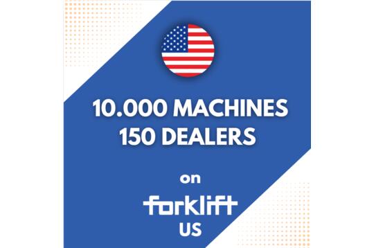 Forklift-International.com rozwija swoją obecność na rynku USA i świętuje 150 lokalizacji dealerów