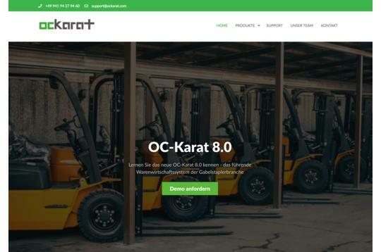 OC-Karat Warenwirtschaft mit neuer Webseite