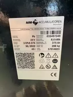 Plomo ácido 2022  AIM 24V Batterie 375 AH Bj.2022 80% (4)