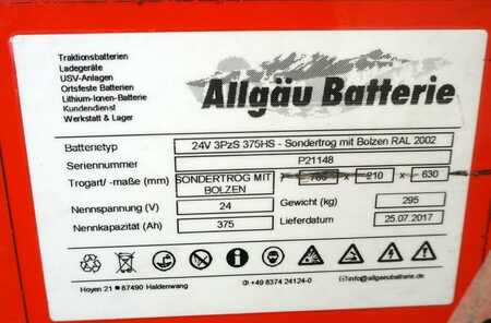Allgäu Batterie 24 Volt 3 PzS 375 Ah