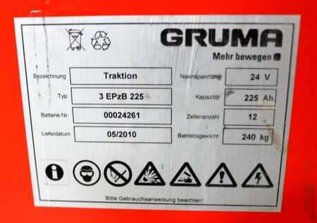 Lead Acid 2010 GRUMA 24 Volt 3 PzB 225 Ah (4)