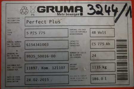 Lead Acid 2015 GRUMA 48 Volt 5 PzS 775 Ah (5)