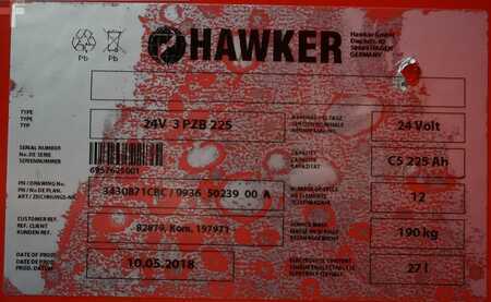 Batteri andre 2018  Hawker 24 Volt 3 PzB 225 Ah (5)