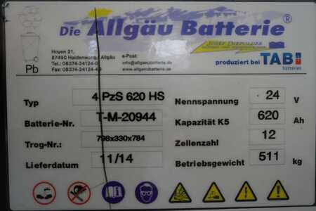 kwasowo-ołowiowy 2014 Allgäu Batterie 24 Volt 4 PzS 620 Ah (5)