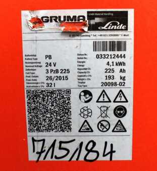 kwasowo-ołowiowy 2015 GRUMA 24 Volt 3 PzB 225 Ah (5)