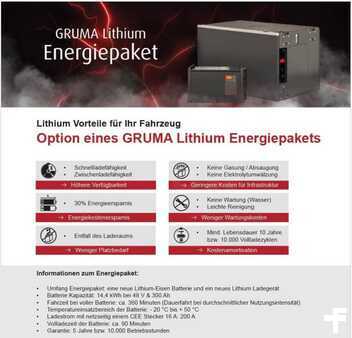 NEUES GRUMA LITHIUM ENERGIEPAKET 48 Volt 3 PzS 300 Ah