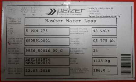 Plomo ácido 2018 HAWKER 48 Volt 5 PZM 775 Ah (5)