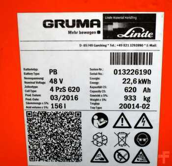 Lead Acid 2016 GRUMA 48 Volt 4 PzS 620 Ah (5)