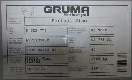 Plomo ácido 2016 GRUMA 80 Volt 5 PzS 775 Ah (5)