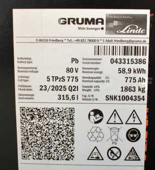 PzS 2025  GRUMA 80 Volt 5 PzS 775 Ah (5)
