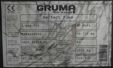 Plomo ácido 2016 GRUMA 80 Volt 5 PzS 775 Ah (6)