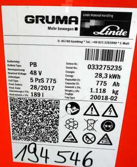 kwasowo-ołowiowy 2017  GRUMA 48 Volt 5 PzS 775 Ah (5)