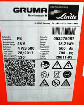 Plomo ácido 2017  GRUMA 48 Volt 4 PzS 500 Ah (4)