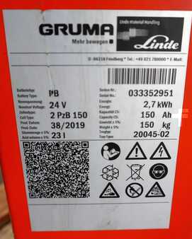 Batterie sonstige 2019  GRUMA 24 Volt 2 PzB 150 Ah (5)