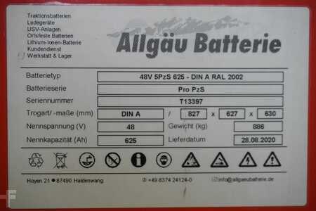kwasowo-ołowiowy 2020  Allgäu Batterie 48 Volt 5 PzS 625 Ah (6)