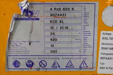 Lead Acid 2019  I.B.V. 24 Volt 4 PzS 620 Ah (6)