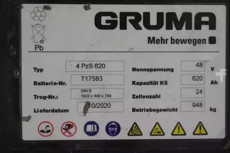 Свинцева кислота 2020  GRUMA 48 Volt 4 PzS 620 Ah (5)