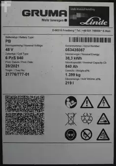kwasowo-ołowiowy 2021  Gruma 48 Volt 6 PzS 840 Ah (6)