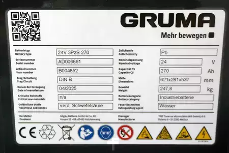 PzS  2025  GRUMA 24 Volt 3 PzS 270 Ah (5)