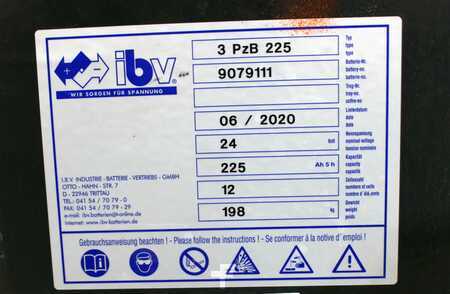 I.B.V. 24 Volt 3 PzB 225 Ah