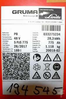 Lead Acid 2017  GRUMA 48 Volt 5 PzS 775 Ah (5)