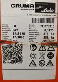 Lead Acid 2020  GRUMA 24 Volt 3 PzS 375 Ah (5)