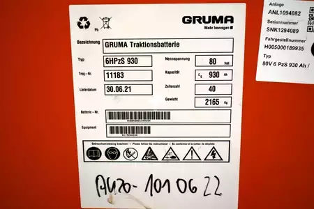 PzS 2021  Hoppecke 80 Volt 6 PzS 930 Ah (5)