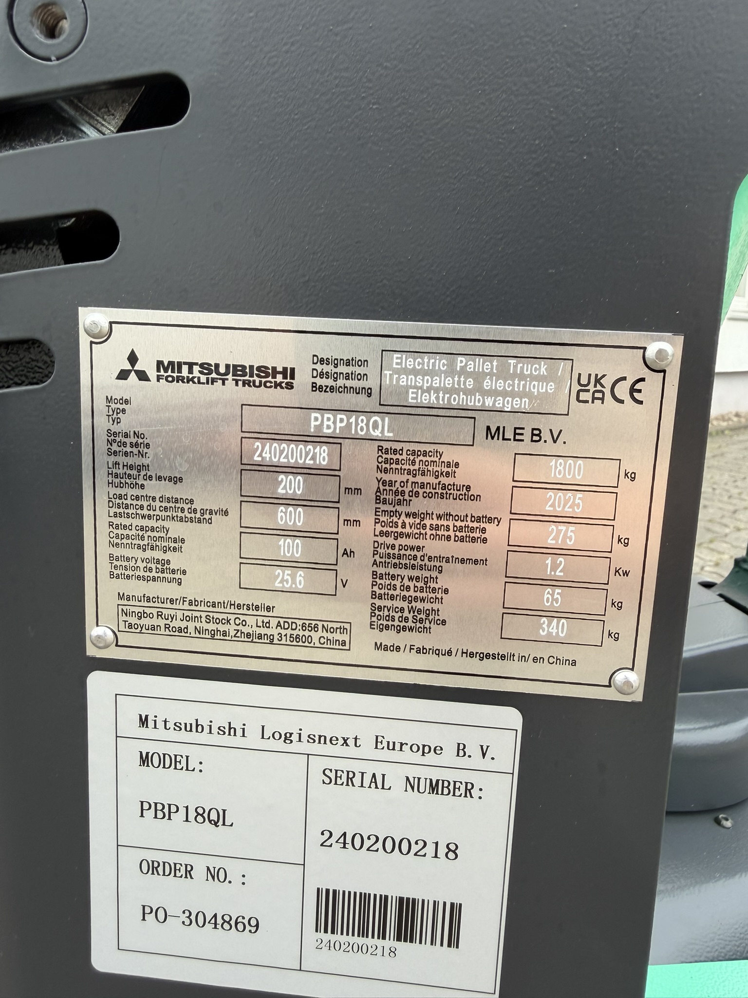 Mitsubishi PBP18QL